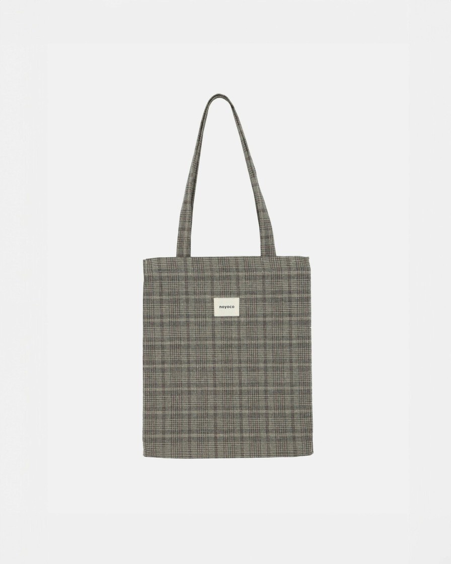 Homme noyoco | Tote Bag Beige Checks