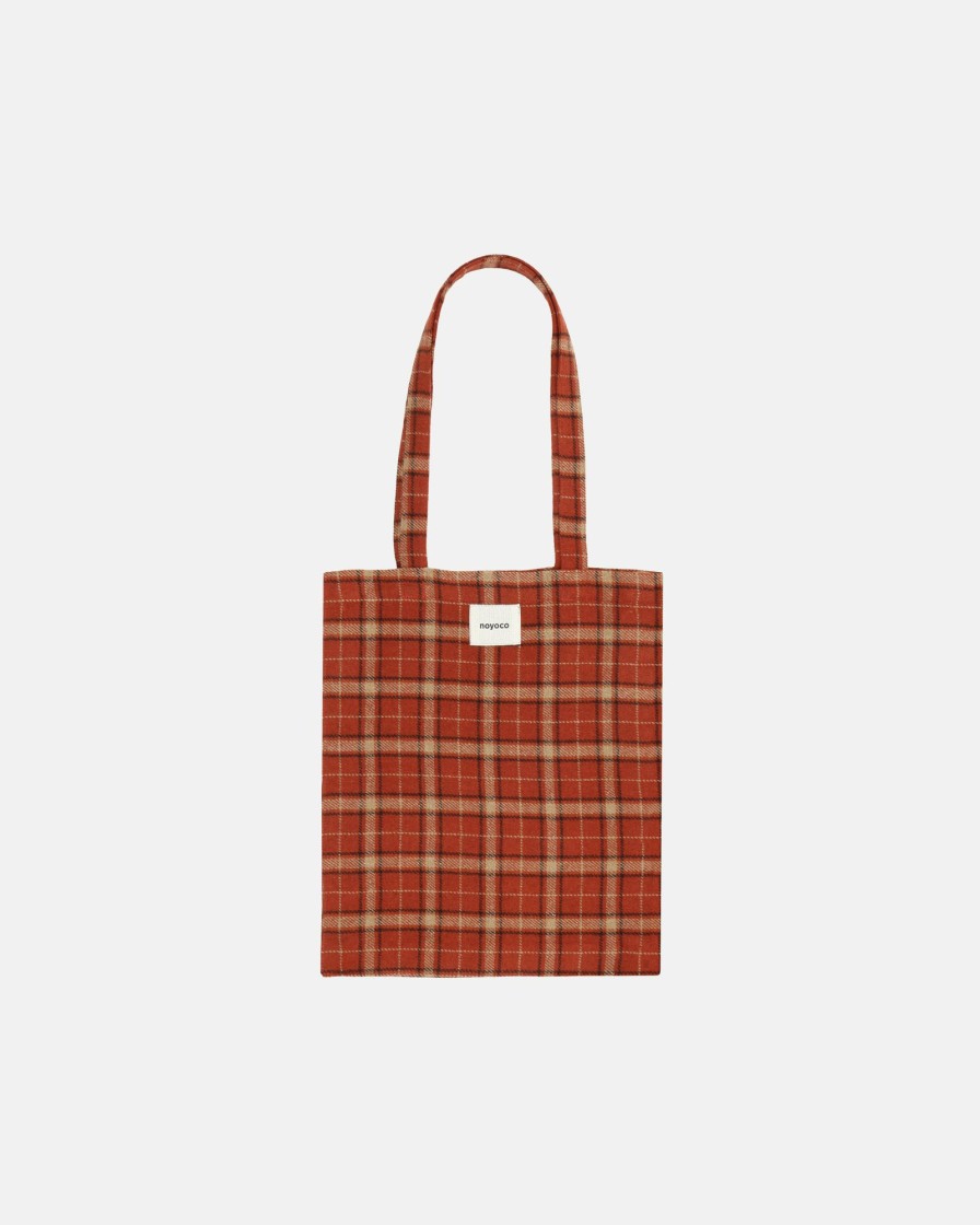 Homme noyoco | Tote Bag Orange Checks